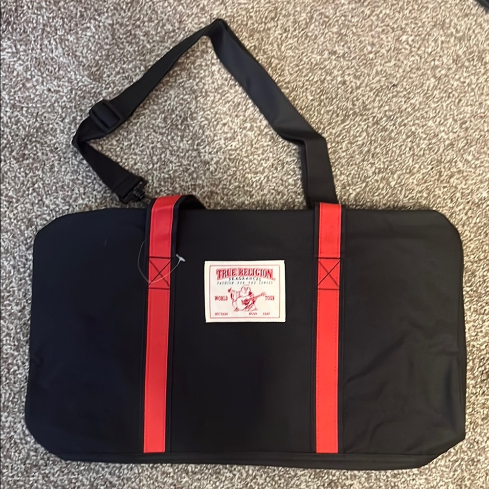 True Religion Black and Red Men's Bag